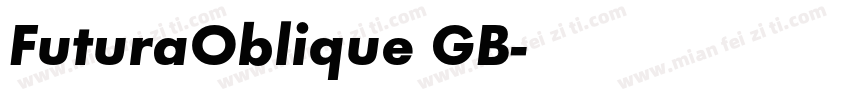 FuturaOblique GB字体转换